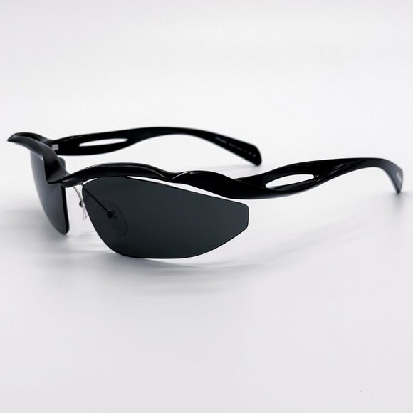 NEW PRADA PRA25S 1AB5S0 SUNGLASSES SPR A25 WOMEN OVAL BLACK PR A25S 1AB5S0 main image 5